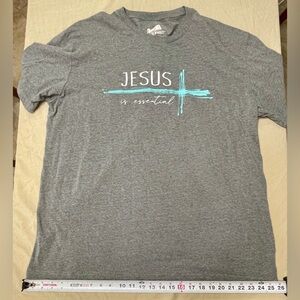 Farm To Market Women’s  2X Gray Graphic Print Crew Neck T-Shirt Short Sleeve